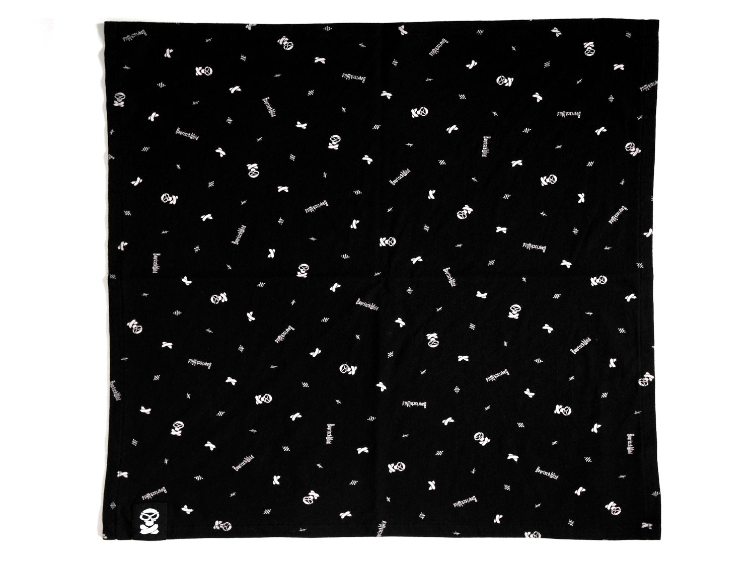 Wildes Halstuch, Black, 40x40