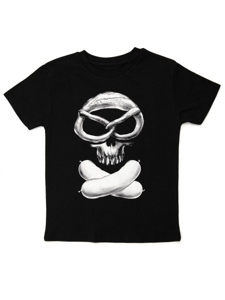 Totenkopf Pirat T-Shirt Der Wilde, kids, Black, 152